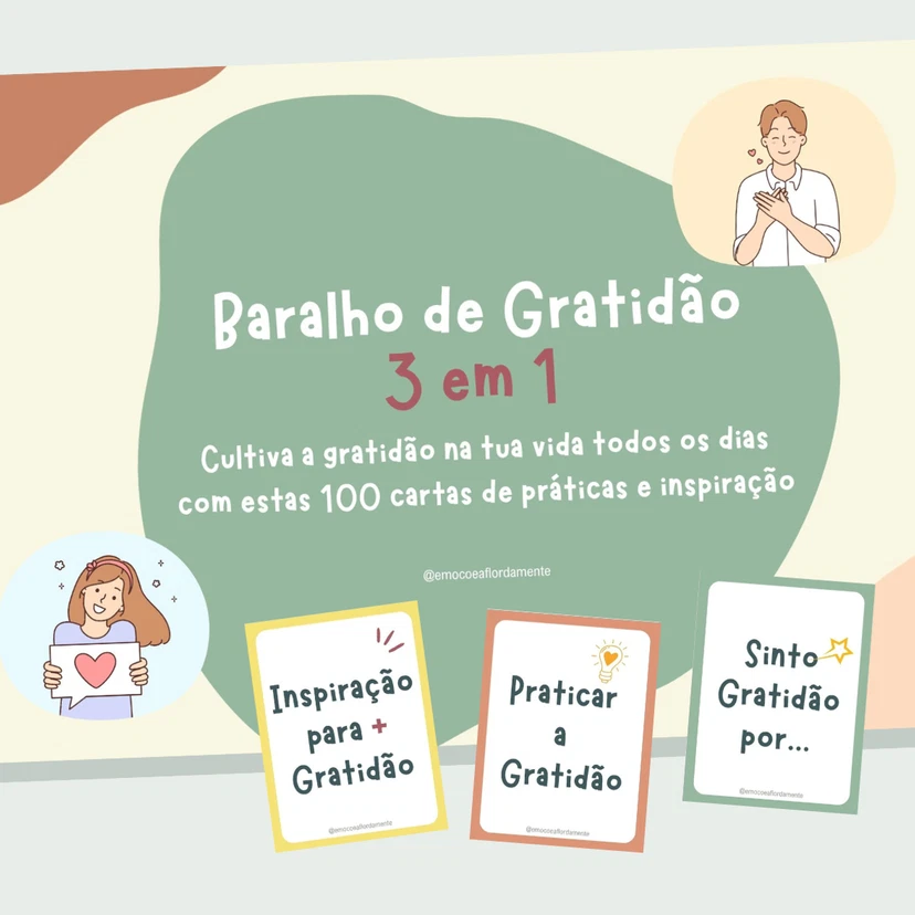 Baralho da Gratidão 3 em 1