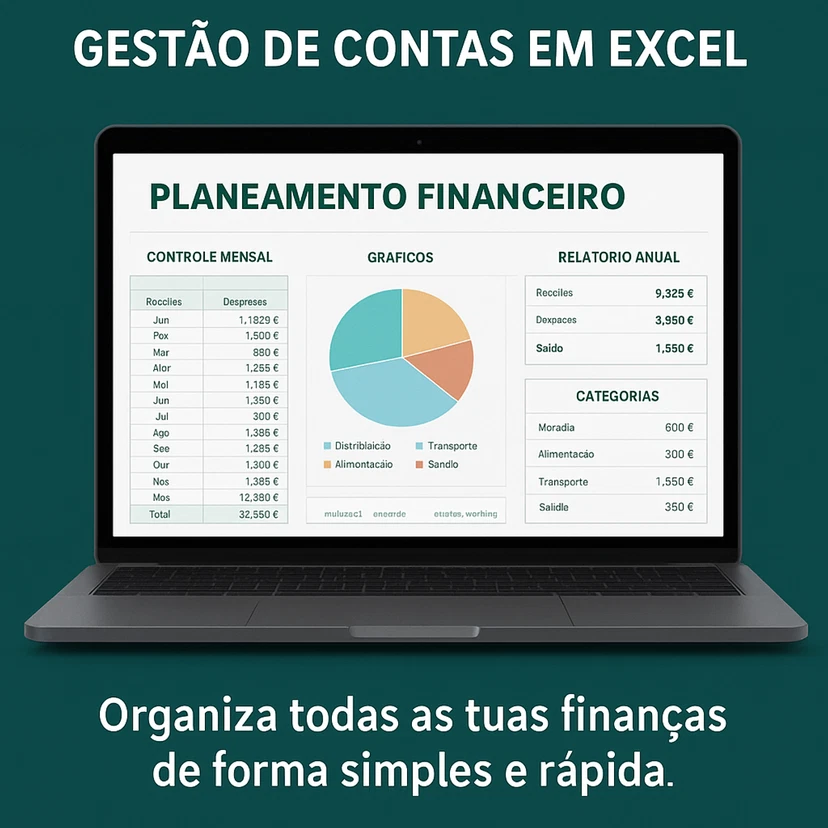 Planner Financeiro 2026 – Excel para Gestão de Gastos e Ganhos (Completo e Fácil de Usar)