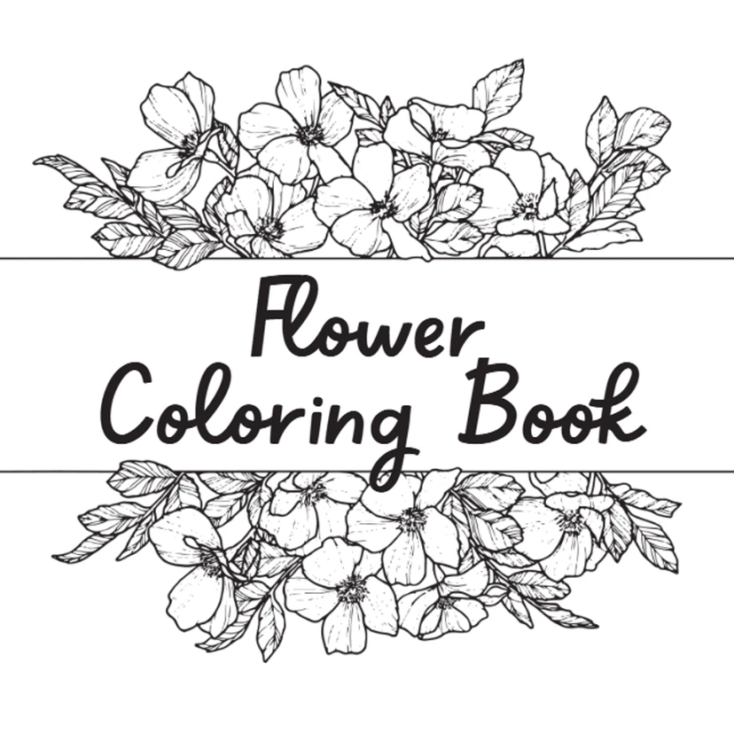 Flower Coloring Book
