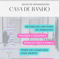 Dicas de organização - Casa de banho