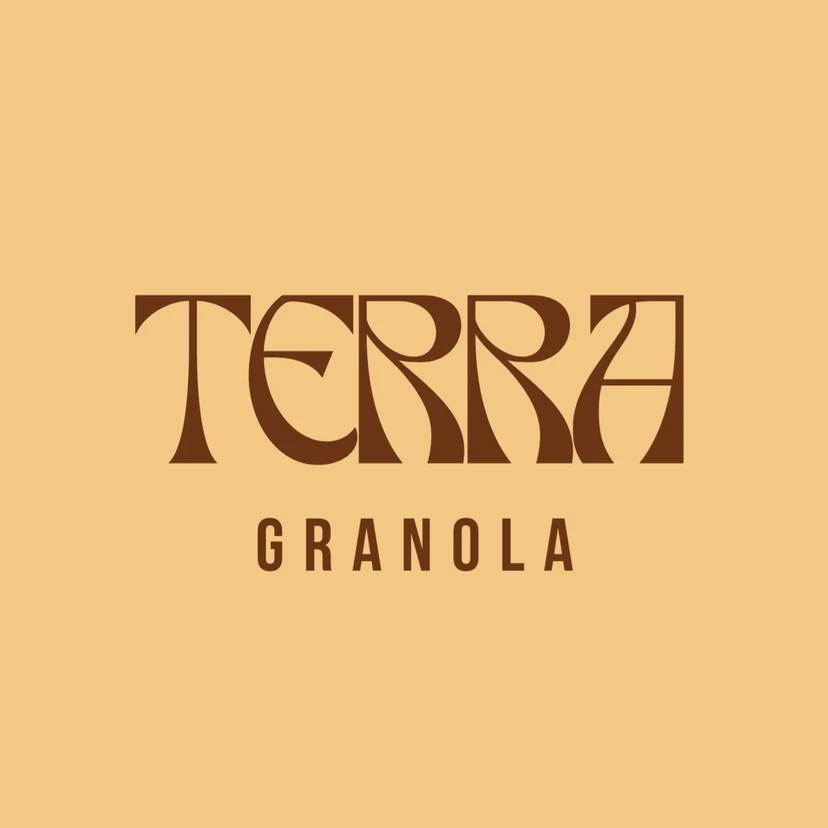 Logotipo minimalista "TERRA - Granola"