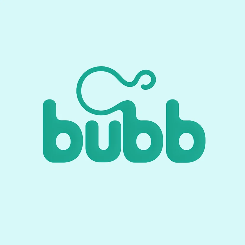 Logotipo minimalista "Bubb - Bebida com gás"