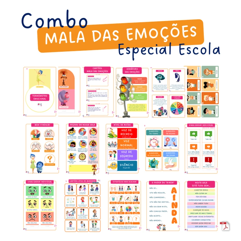 Combo "Mala das Emoções" - edição Escola